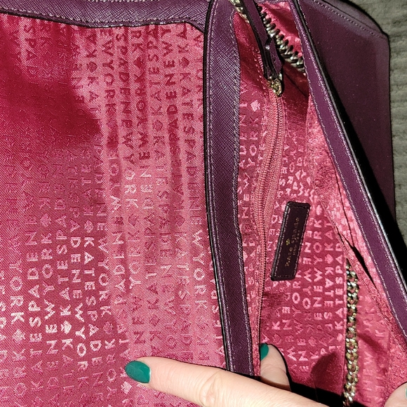 Kate spade purple crossbody purse - Picture 3 of 4